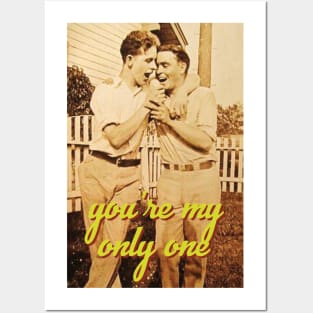 You're My Only One (Vintage LGBT Valentines Card) Posters and Art